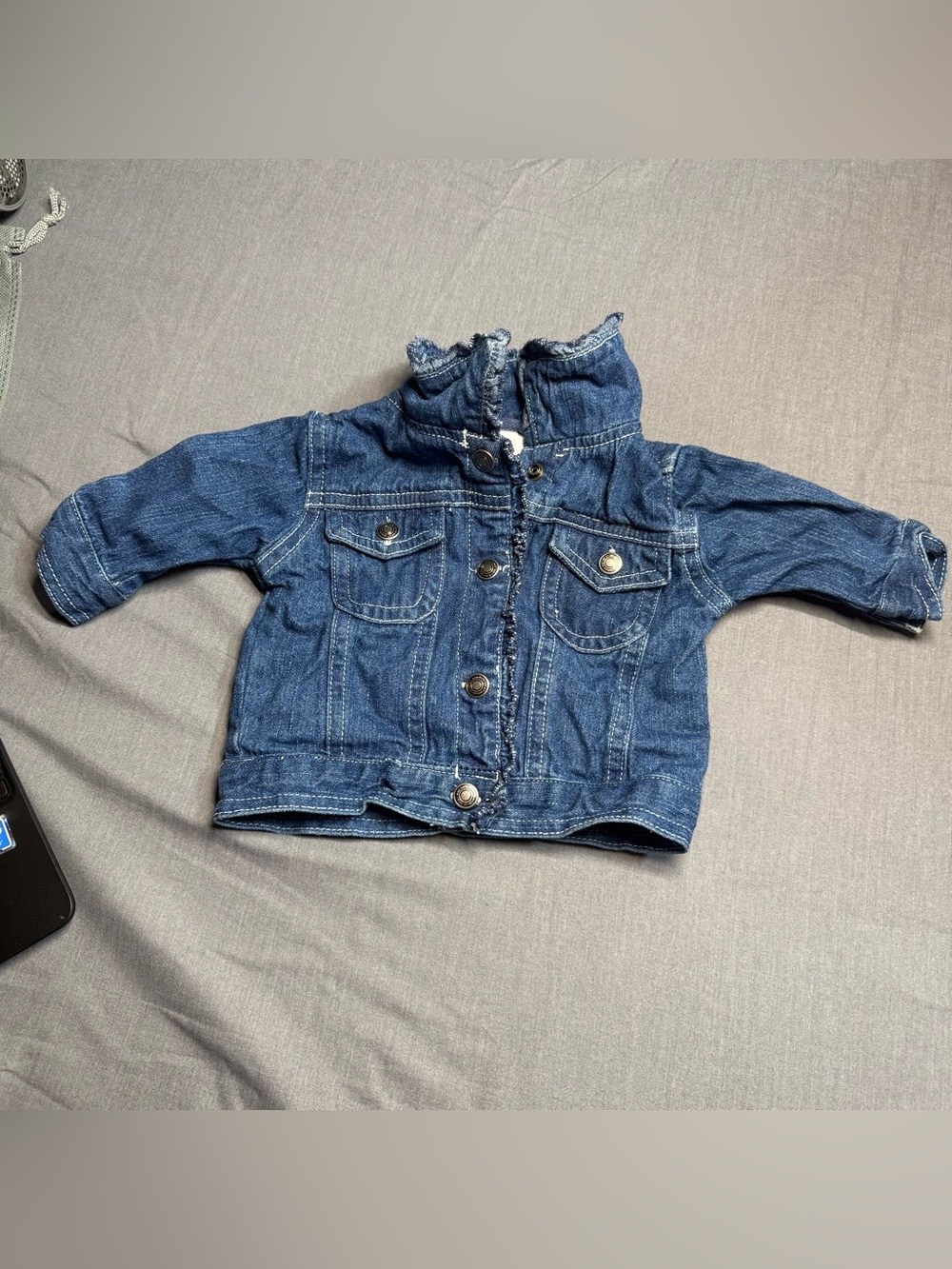 small wonders Denim Jacket with Button Front
